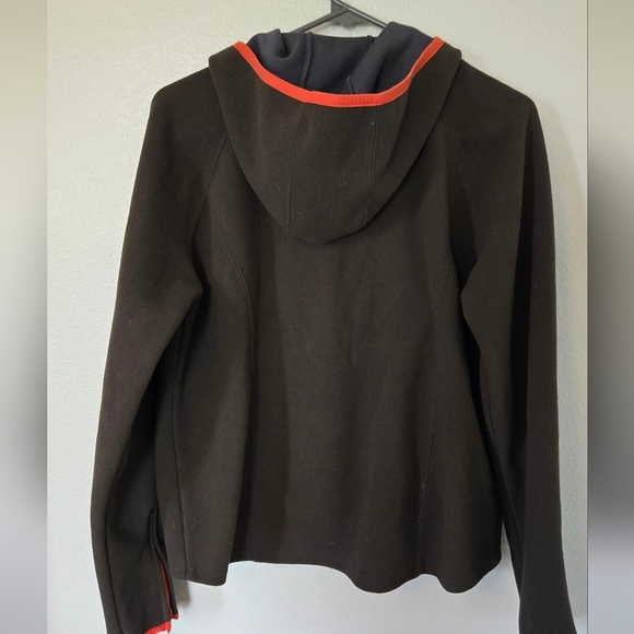 American Eagle Olive Green And Orange Fleece Jacket Size Large - Picture 2 of 6